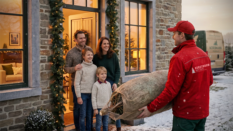 Bezorging kerstboom